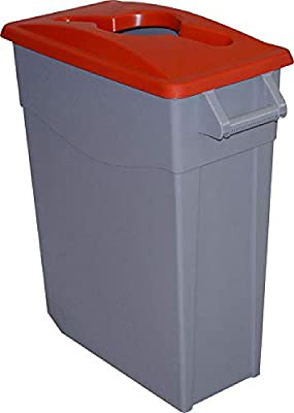Denox Contenedor  Reciclo 65L - Tapa abierta rojo