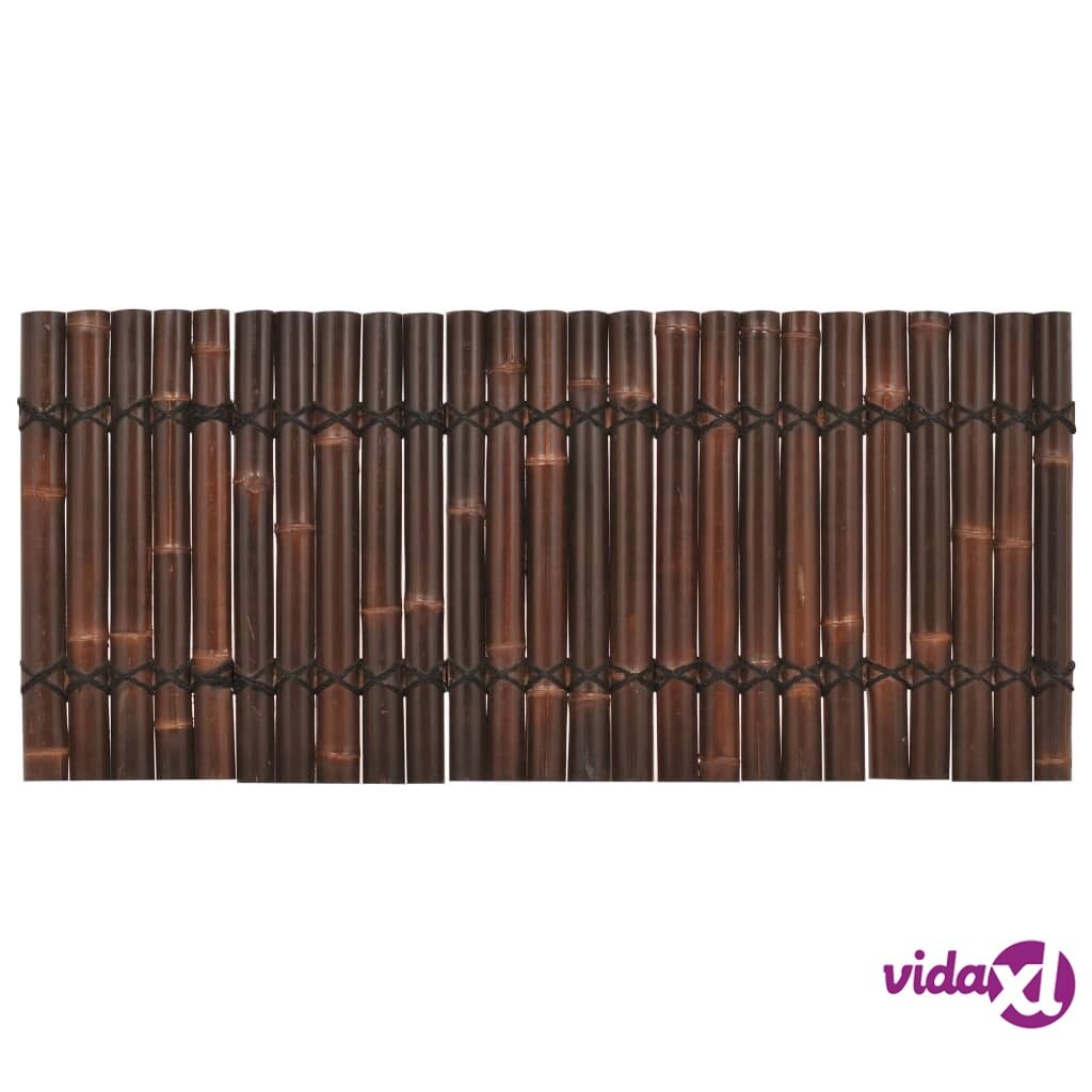 vidaXL Puutarhan aitapaneeli bambu 170x75 cm tummanruskea