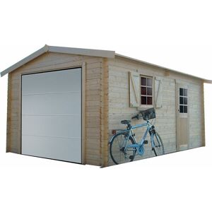 SOLID Garage bois porte sectionnelle 40mm