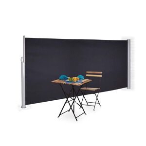 Bc-elec - ASA-160T Store latéral gris anthracite 3x1.6m rétractable pour terrasse, brise-vue jardin pare-vue...