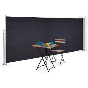 Bc-elec - ASA-180T Store latéral gris anthracite 3x1.8m rétractable pour terrasse, brise-vue jardin pare-vue... Publicité