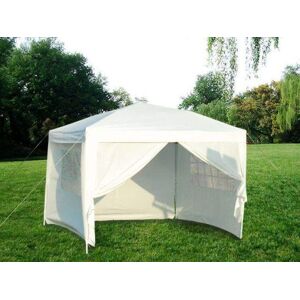 Bc-elec - 5300-0011 Tonnelle de jardin dépliable, Pavillon de Jardin, Chapiteau Blanc 3 X 3 M