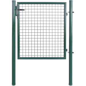 Bc-elec - HMGD-1 Barrière de jardin, Portillon de jardin 100x100cm vert, Porte de jardin, Portail de clôture - Publicité