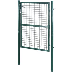 Bc-elec - HMGD-2 Barrière de jardin, Portillon de jardin 106x125cm vert, Porte de jardin, Portail de clôture