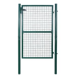 Bc-elec - HMGD-3 Barriere de jardin, Portillon de jardin 106x150cm vert, Porte de jardin, Portail de clôture