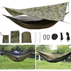 GOJOY 2 personnes ultra léger respirant camping Hammock avec moustiquaire et bâche de tente extérieure en nylon parachute bâche 200 kg pour trekking, voyage, plage, jardin - Publicité