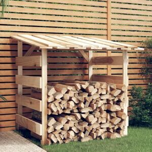 PARYOU Abri Bois de Chauffage abri buches abri Bois Pergola avec Toit Étagère pour Bois de cheminée Abri de Chauffage de Bois Bois de pin imprégné- 100 x 90 - Publicité