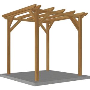 WMU Abri de jardin en bois massif 2.3 x 2.3 m - Publicité