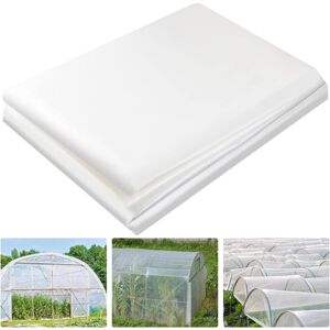 Aiducho - 2m x 10m Bache Pour Serre, Film Polyéthylène De Bonne Qualité, Film De Serre Tunnel Pour Couvrir Les Jardin, Légumes et Tomate - Publicité