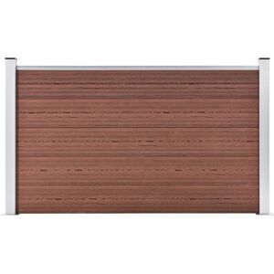 VIDAXL Clôture de jardin WPC 180x105 cm Marron - Publicité