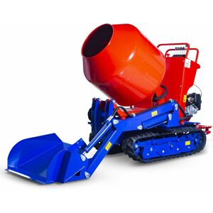 Minidumper hydrostatique avec bétonnière intégrée 350L à chenilles écartables et pelle inclinable 80KG Moteur Honda 9CH Torros HRB800HAX - Publicité