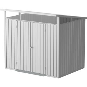 Duramax - Abri de jardin métal modern - 4,45m² - Mono pente - Aluminium blanc - Publicité