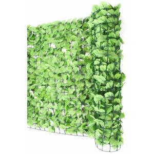 HHG - Haie artificielle/brise vue pour balcon, feuilles, 300x100cm - green - Publicité
