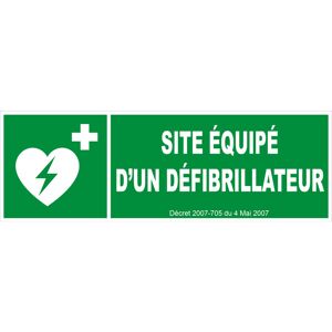 Novap - Panneau Site équipé d'un défibrillateur - Rigide 450x150mm - 4062815 - Publicité