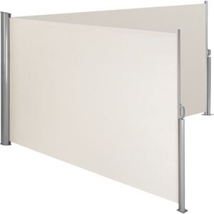 Tectake - Store latéral double 160 x 600 cm en Aluminium - beige - Publicité