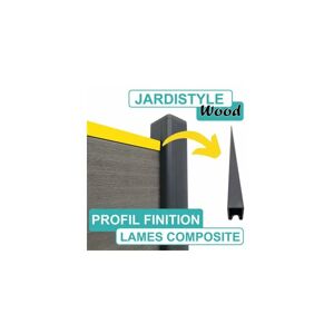 CLOTURE & JARDIN Cloture&jardin - Profil de Finition Aluminium pour Clôture Composite - Gris Anthracite (ral 7016) - Publicité