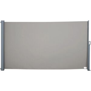 Outsunny Store latéral brise-vue paravent rétractable dim. 3L x 1,80H m alu. polyester anti-UV haute densité 280 g/m² gris - Gris - Publicité