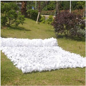 Aiducho - Filet de Protection Solaire pour Jardin, Filet de Camouflage Filet d'ombrage Auvent du Soleil de Bâche de Tente D'isolation pour la Serre Cachée Jardin, Couche Double, Blanc, 5x5m - Publicité