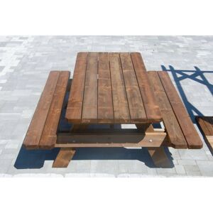 JARDINATOIRE Table de jardin & pique-nique - 2m - 4/6 personnes - Section Renforcée - idéal pour dejeuner en exterieur - Publicité