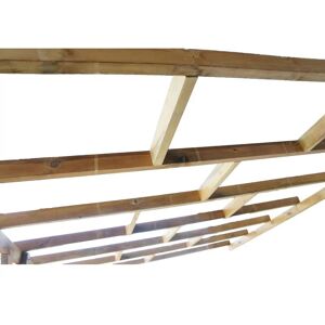 CHALET & JARDIN Chalet&jardin - Toit Couv'Terrasse® en bois 3x3,7 m - Sans toit polycarbonate - Publicité