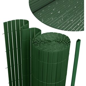 Einfeben - Canisse en pvc pour le jardin, Balcon ou terrasse Double face, Balcon clôture brise-vent, Occultant Cloture, Vert 160 x 500cm - Vert - Publicité