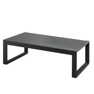 MYLIA Table basse de jardin en aluminium - Anthracite - MOLOKAI de MYLIA