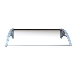 Vente unique Auvent de porte en aluminium 120 x 925 cm courbe en kit COPALINA