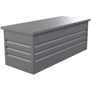 Vente-unique Coffre de rangement de jardin en acier galvanise gris - 582L - TOMASO