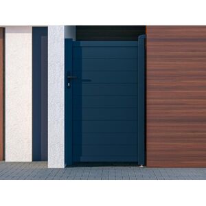 Vente-unique.com Portillon battant aluminium plein L103 x H166 cm anthracite - NAZARIO