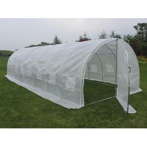 Vente-unique Couverture de rechange pour serre tunnel avec porte 24 m² - L300 x l800 x H200 cm - ALOCASIA