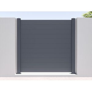 Vente uniquecom Cloture a poser H182 x L1886 cm en aluminium anthracite OTAVIO