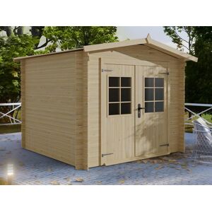 Vente-unique.com Abri de jardin en bois - 7,17 m² - épaisseur 19 mm - GIBSON Marque Expertland