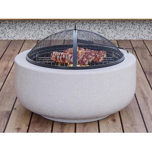 Vente-unique Brasero grill en MGO - L60.5 x l60.5 x H42.5 cm - GARMONA