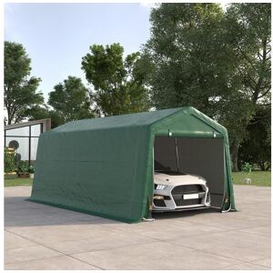 Outsunny Tente garage carport dim. 6L x 3l x 2,62H m acier galvanisé PE haute densité 180 g/m² imperméable anti-UV vert