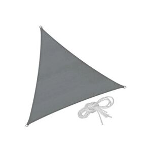 TECTAKE Voile d'ombrage triangulaire, gris - 360 x 360 x 360 cm - Publicité