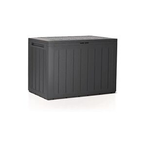 Prosperplast Plastic Products Prosperplast Coffre de jardin verrouillable 190L antracite Boardebox - Publicité