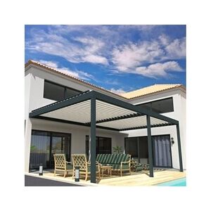 Ombrazur Pergola Bioclimatique COCOON Mixte Gris anthracite / Blanc 6,00x4,088m Verin - Publicité