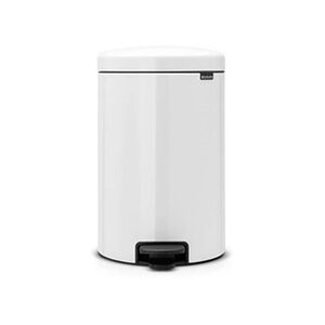 Brabantia Poubelle pédale Newlcon 20L blanche - - Blanc - Métal - Publicité