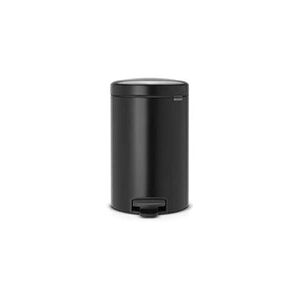 Brabantia Poubelle Newlcon 12 L noir mat - - Noir - Métal - Publicité