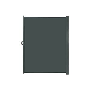 Outsunny Store latéral brise-vue paravent rétractable dimensions 3L x 2H m polyester imperméable anti-UV haute densité gris - Publicité