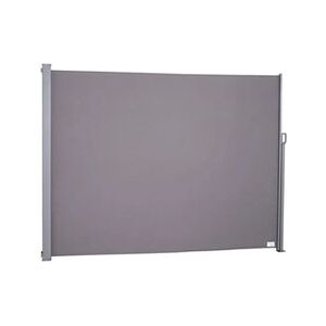 Outsunny Store latéral brise-vue paravent rétractable dim. 3L x 2H m alu. polyester anti-UV haute densité 280 g/m² gris - Publicité