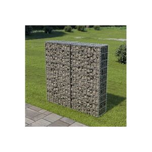 VIDAXL Mur à gabion avec couvercles Acier galvanisé 100x20x100 cm - Publicité