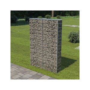 VIDAXL Mur à gabion avec couvercles Acier galvanisé 100 x 20 x 150 cm - Publicité