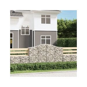 VIDAXL Paniers à gabions arqués 50 pcs 200x50x120/140 cm Fer galvanisé - Publicité