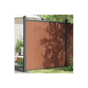 VIDAXL Panneau de clôture marron 173x186 cm WPC - Publicité