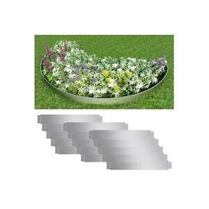 VIDAXL Clôture de pelouse flexible 15 pcs Acier galvanisé 100x14 cm - Publicité