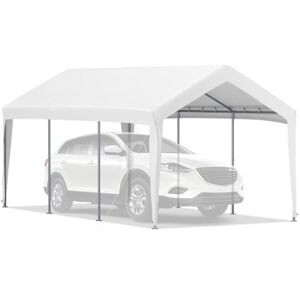 VEVOR Pavillon de Jardin 10x10pi, Tonnelle de Jardin Aluminium, Grande  Tente de Jardin Réception Pavillon Marron, Gazebo en Bois Massif et Balcon