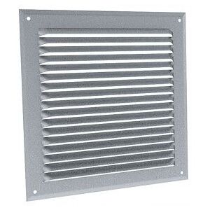 Grille de ventilation naturelle - avec grillage anti-moustiques aluminium brut - ANJOS : 6854 - Publicité