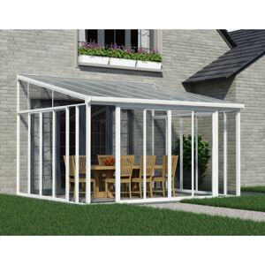 Palram - Pergola Fermée 15.6m² Blanc - 703993 - Publicité