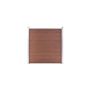 vidaXL Clôture de jardin WPC 180x186 cm Marron - Publicité